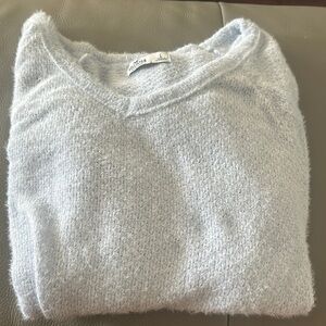 Hollister fuzzy blue sweater